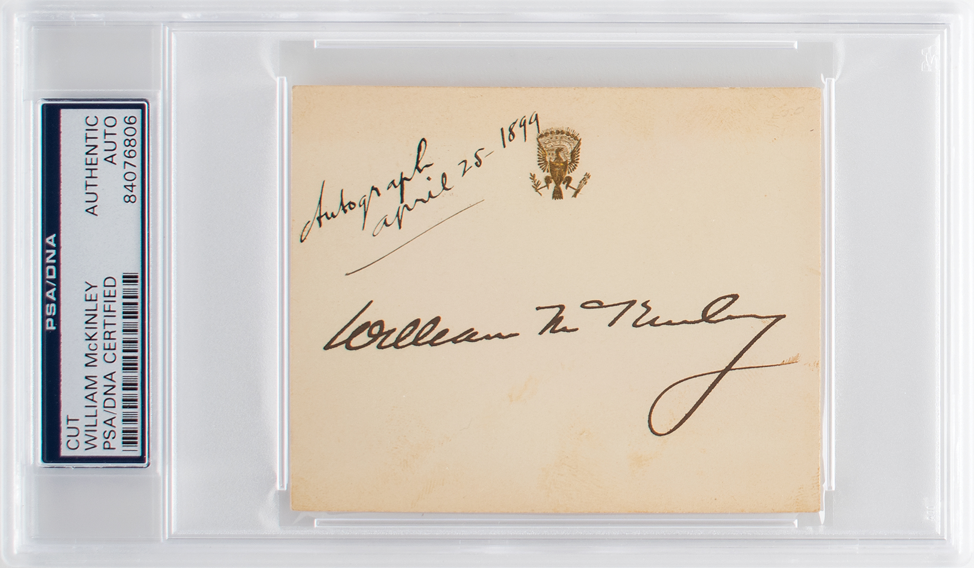 William McKinley Signature | Sold for $596 | RR Auction
