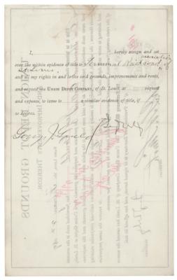 Lot #274 Jay Gould Document Signed - Image 2