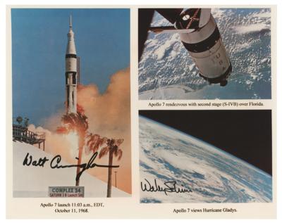 Lot #420 Apollo 7: Schirra and Cunningham Signed Photograph - Image 1