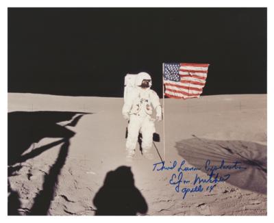 Lot #451 Edgar Mitchell Signed Photograph - Image 1