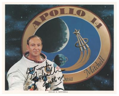 Lot #453 Edgar Mitchell Signed Photograph - Image 1