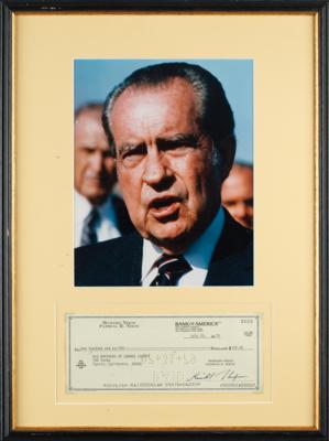 Lot #55 Richard Nixon Signed Check