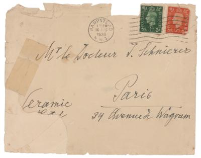 Lot #202 Sigmund Freud Hand-Addressed Envelope - Image 1