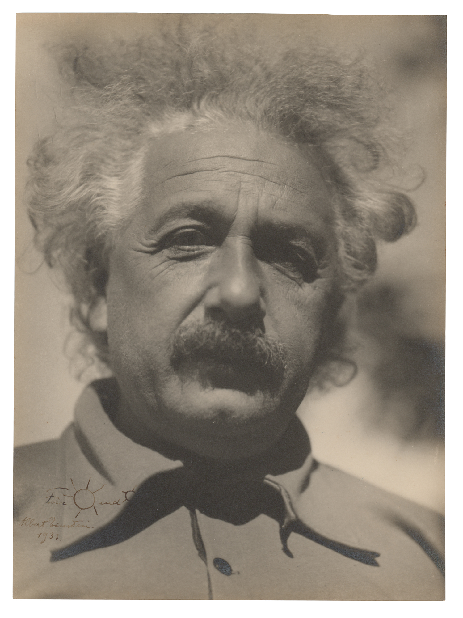 Lot #190 Albert Einstein Signed Photograph