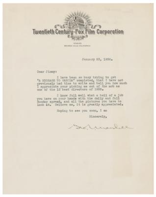 Lot #818 George Marshall Typed Letter Signed - Image 1