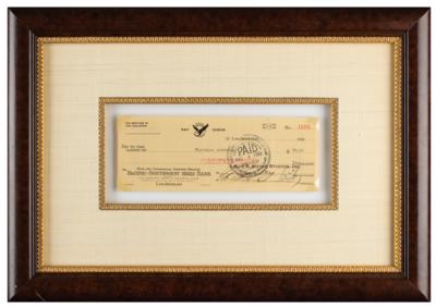 Lot #850 Irving Thalberg Signed Check - Image 3