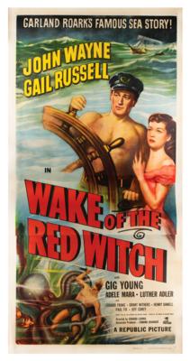 Lot #852 Wake of the Red Witch Original Three Sheet Movie Poster - Image 1