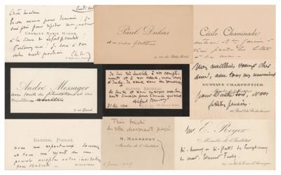Lot #628 French Composers (9) Calling Cards - Image 1