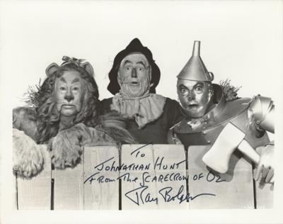 Lot #856 Wizard of Oz: Bolger and Haley Signed Photograph and Check - Image 1