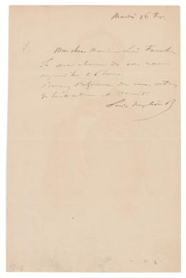 Lot #305 Napoleon III Autograph Letter Signed - Image 1