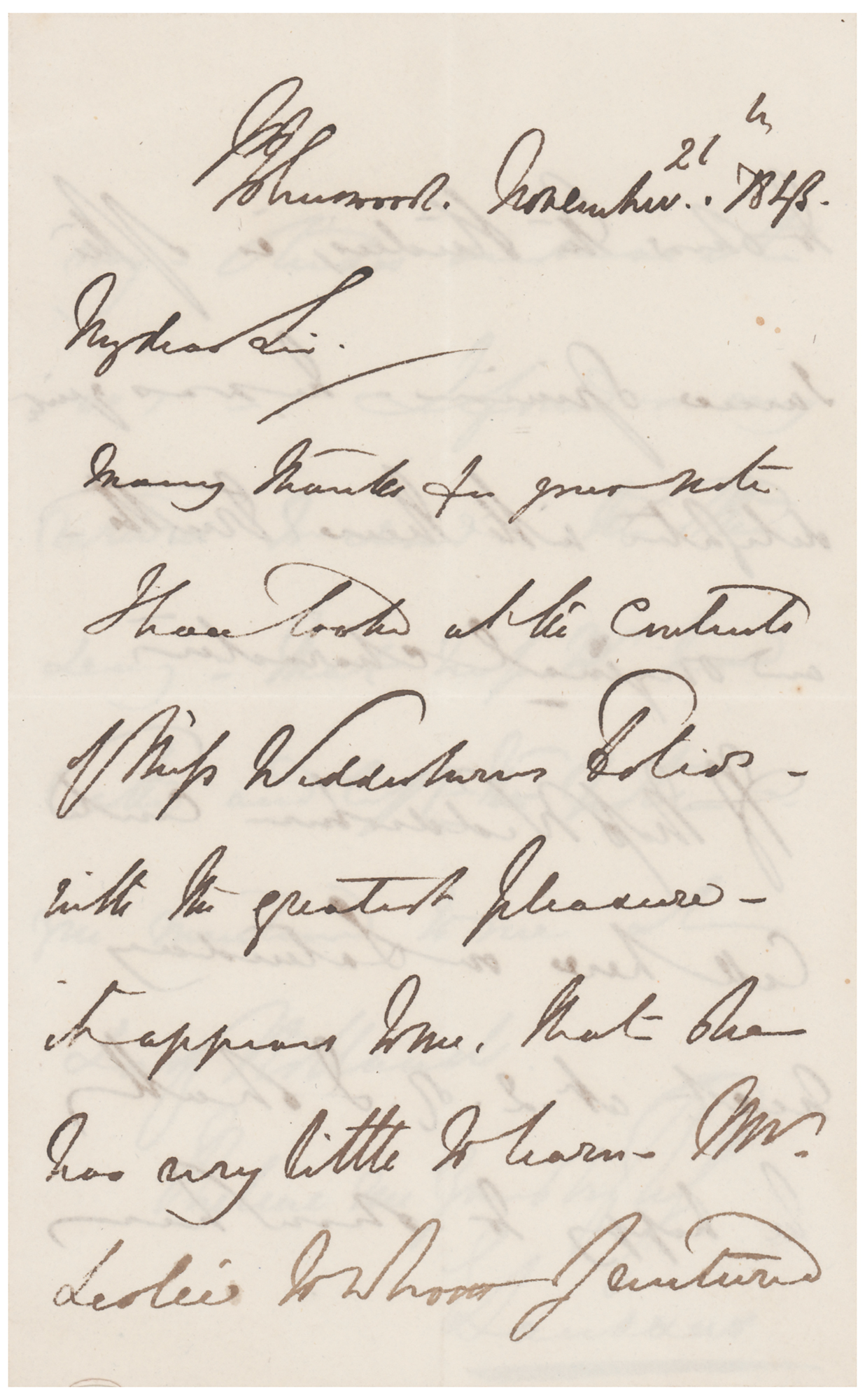 Lot #496 Edwin Landseer Autograph Letter Signed