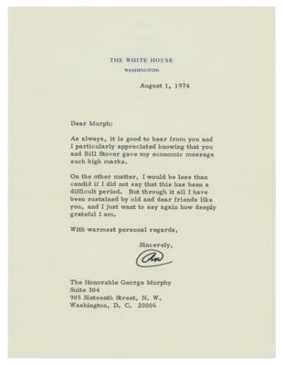 Lot #54 Richard Nixon Typed Letter Signed as President - Image 1