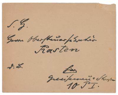 Lot #380 Paul von Hindenburg Autograph Letter Signed - Image 2