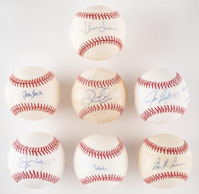 Lot #978 NY Yankees: Modern Stars (7) Signed Baseballs
