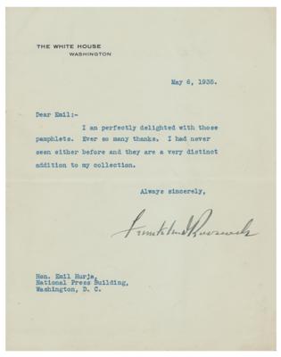 Lot #144 Franklin D. Roosevelt Typed Letter Signed as President - Image 1