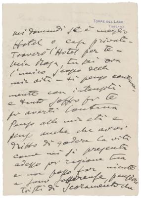 Lot #590 Giacomo Puccini Autograph Letter Signed - Image 3