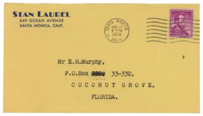 Lot #814 Stan Laurel Typed Letter Signed - Image 2
