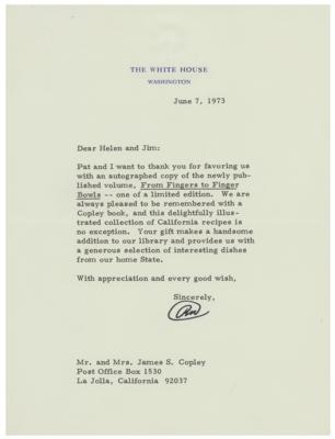 Lot #124 Richard Nixon Typed Letter Signed as President - Image 1