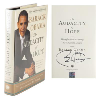 Lot #134 Barack Obama Signed Book