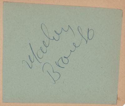 Lot #760 Marlon Brando Signature