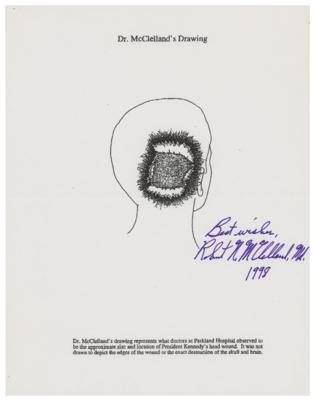 Lot #288 Kennedy Assassination: Dr. Robert McClelland Signed Print