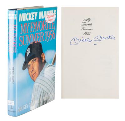 Lot #961 Mickey Mantle Signed Book
