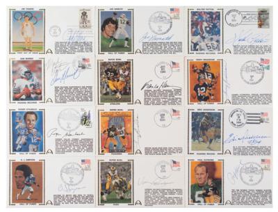 Lot #943 Football (12) Signed Covers