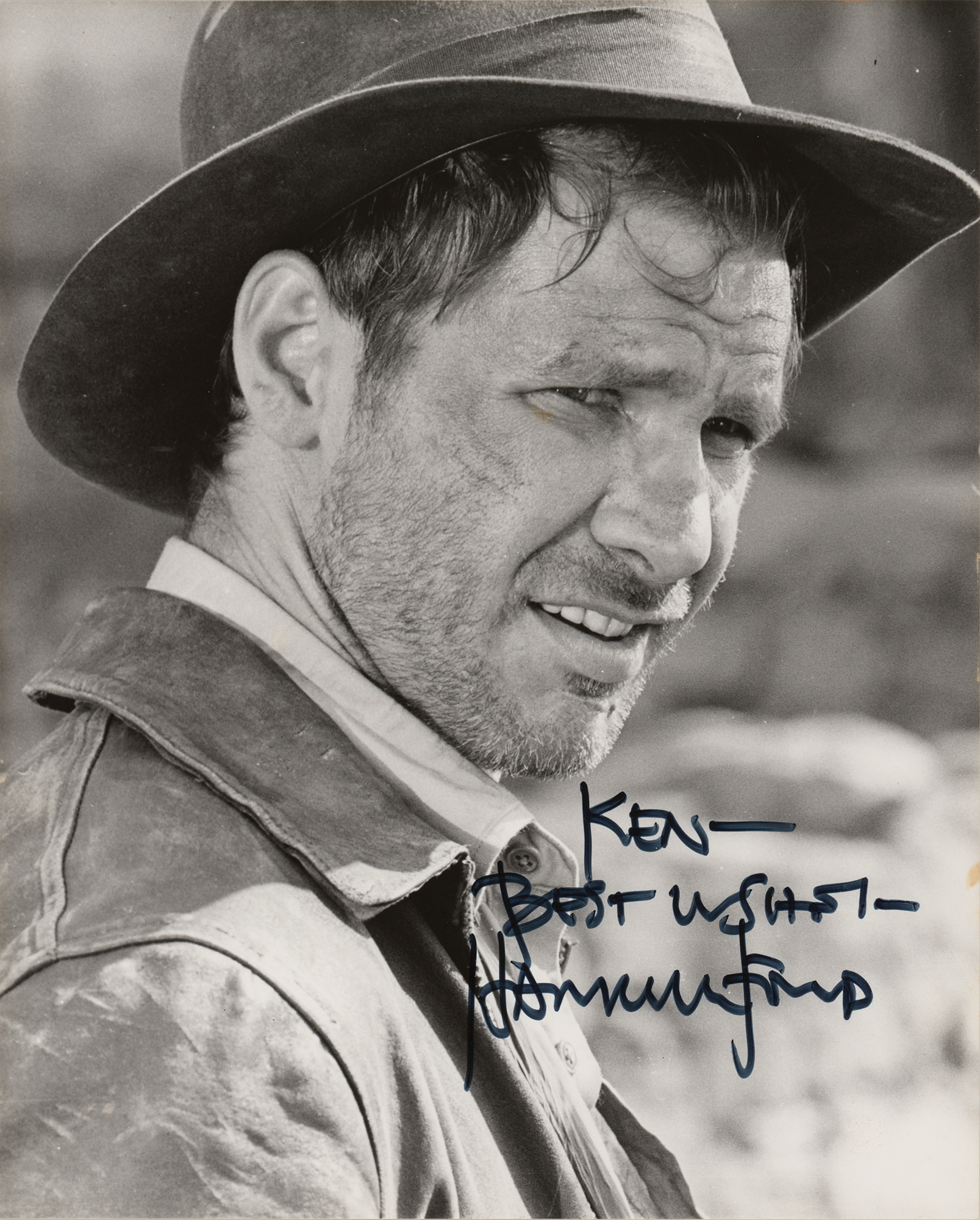 Lot #789 Harrison Ford Signed Photograph