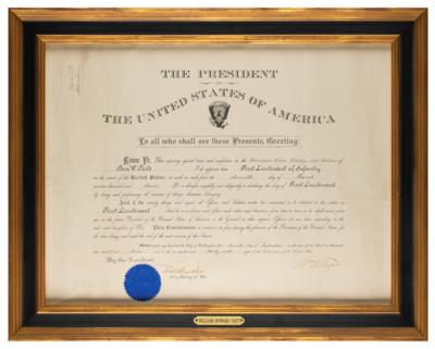 Lot #150 William H. Taft Document Signed as President - Image 2