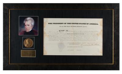 Lot #11 Andrew Jackson Document Signed as President - Image 1
