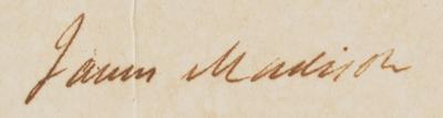 Lot #7 James Madison and James Monroe Document Signed - Image 3