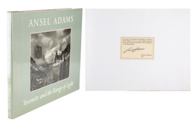 Lot #483 Ansel Adams Signed Book