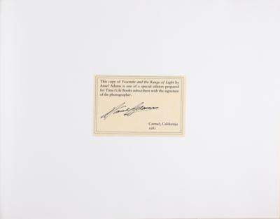 Lot #483 Ansel Adams Signed Book - Image 2