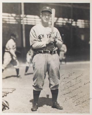 Lot #868 Lou Gehrig Signed Photograph - Image 3
