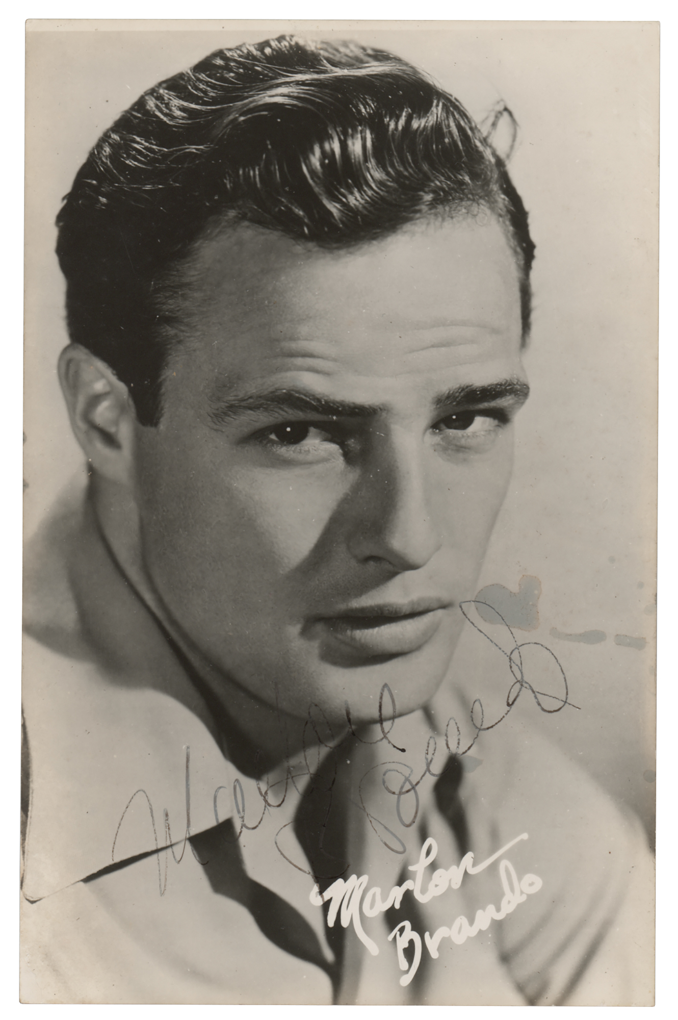 Lot #759 Marlon Brando Signed Photograph