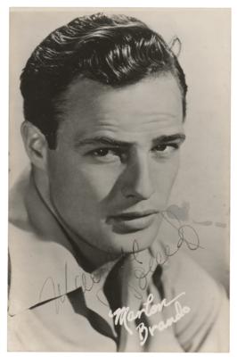 Lot #759 Marlon Brando Signed Photograph - Image 1