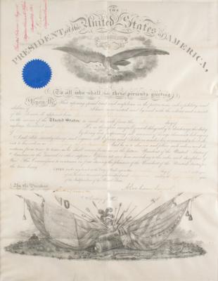 Lot #24 Abraham Lincoln Document Signed as President - Image 1