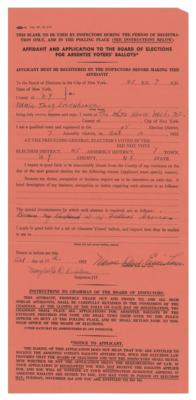 Lot #49 Mamie Doud Eisenhower Document Signed - Image 1