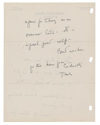Lot #51 John F. Kennedy Autograph Letter Signed - Image 2