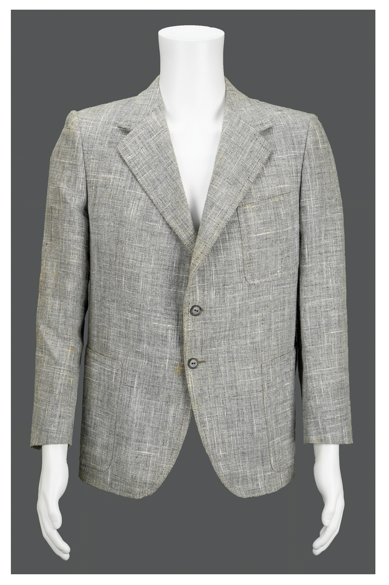 Lot #223 Meyer Lansky's Personally-Worn Gray Sport Coat