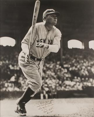 Lot #885 Babe Ruth Signed Oversized Photograph