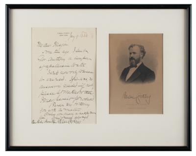 Lot #247 Roscoe Conkling Signature and Autograph Letter Signed - Image 1