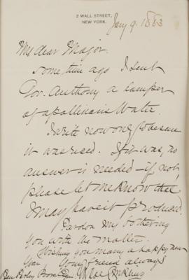 Lot #247 Roscoe Conkling Signature and Autograph Letter Signed - Image 2