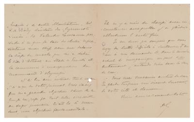 Lot #866 Pierre de Coubertin Autograph Letter Signed - Image 2