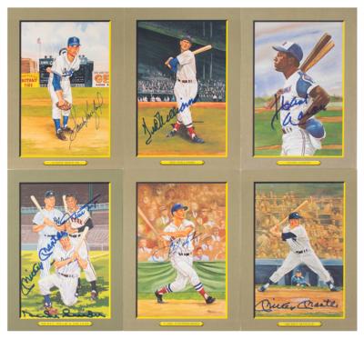 Lot #911 Baseball Hall of Fame Perez-Steele 'Great Moments' Card Sets with (65) Signed