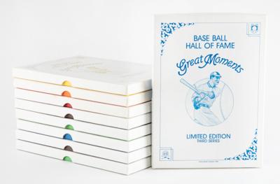 Lot #911 Baseball Hall of Fame Perez-Steele 'Great Moments' Card Sets with (65) Signed - Image 3