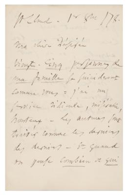 Lot #630 Charles Gounod Autograph Letter Signed - Image 1