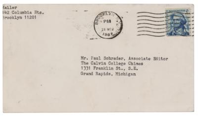 Lot #569 Norman Mailer Typed Letter Signed - Image 2