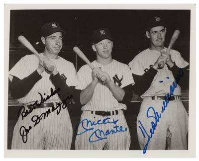 Lot #966 Mantle, Williams, and DiMaggio Signed Photograph