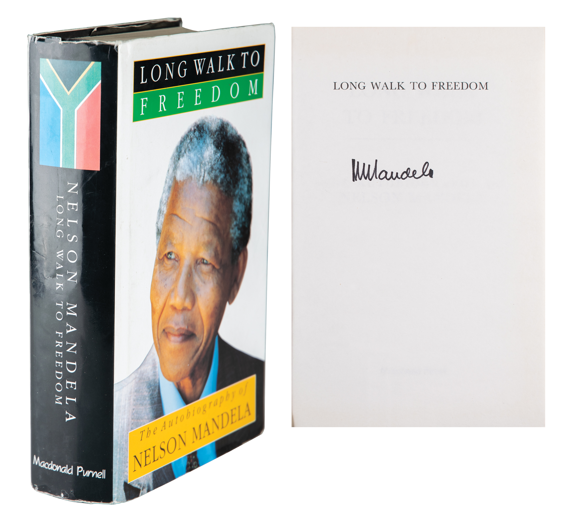 Lot #294 Nelson Mandela Signed Book